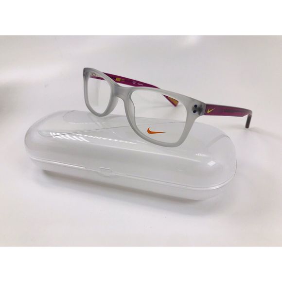 New NIKE KIDS NK5538 051 Wolf Grey & Violet Eyeglasses 46mm with NIKE Case main image 10